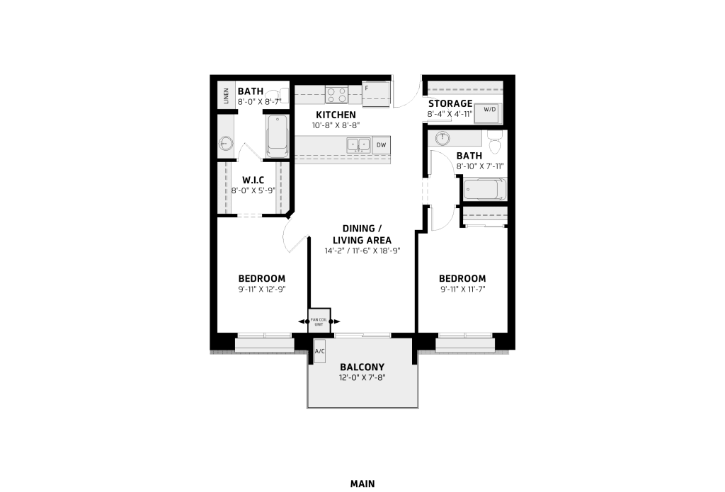LesJardin 1590x1080 Web Floorplans C (4)   2 Bed 2 Bath (Fl4)